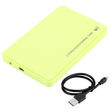 Nimomo Boîte SSD Externe Boîte Externe SSD SATA de2,5Pulgadas Boîte de Disco Duro USB2.0 (Vert)