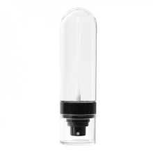 Kleine Reiseflasche (100 ml) für feines Haar, nachfüllbar und wiederverwendbar.