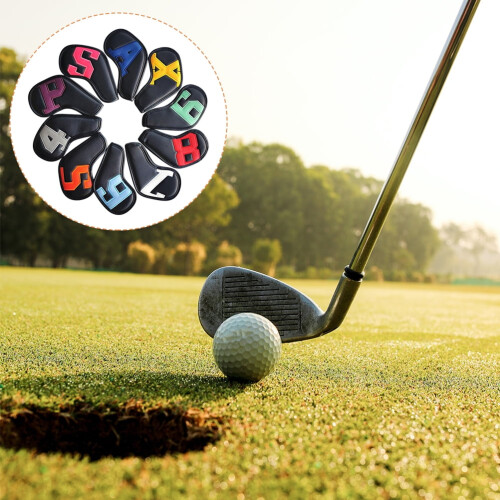 10 τεμάχια αξεσουάρ γκολφ putter, καλύμματα οδηγών, σετ μπαστουνιών, σετ μπαστουνιών, 2