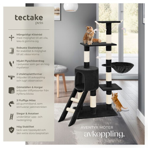 tectake Dominik klorestativ svart 1