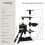 tectake Dominik klorestativ svart 6