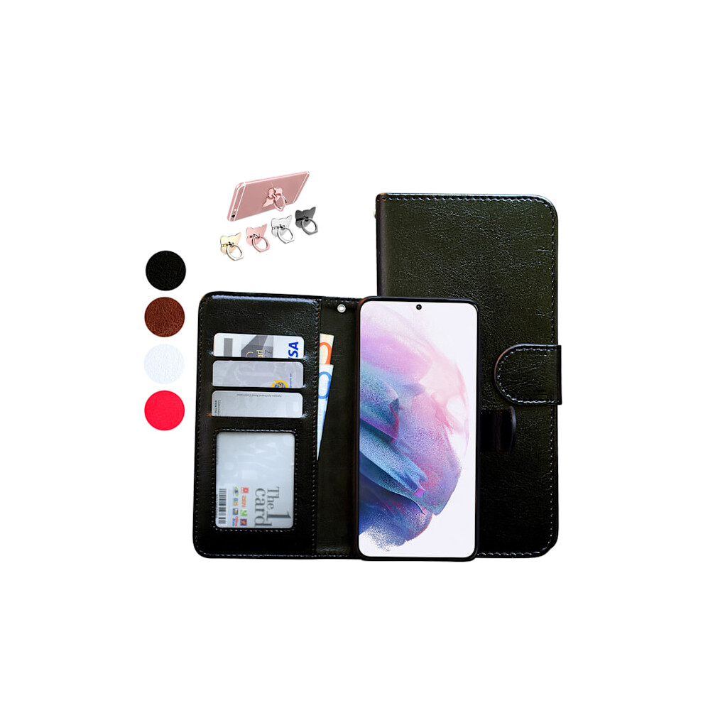 Compatible With Samsung Galaxy S21 Plus - Leather Case / Protection Brown 9395123137490