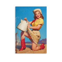 Gil Elvgren Vintage 1950-talls pin-up-jente kunsttrykk 24x36 tommer - Veggdekor, soveromsplakat, gave