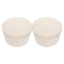 2pcs Round Cheese Cake Boxes Dessert Packing Boxes Practical Cake Storage Boxes