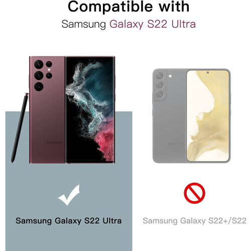 Προστατευτικό οθόνης για συμβατότητα με Samsung Galaxy S22Ultra5G6.8 ιντσών με προστατευτικό 2