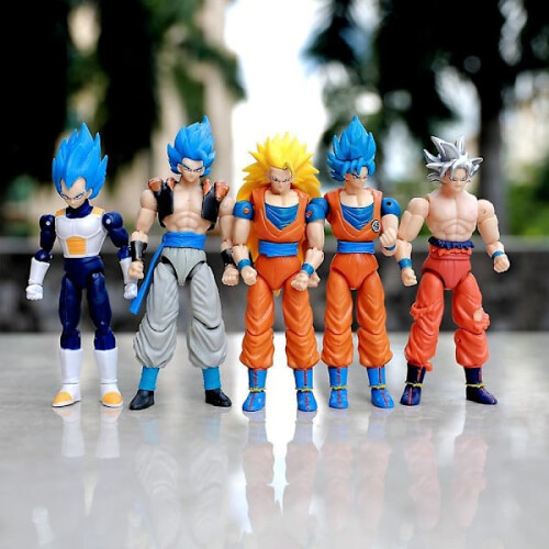 Πακέτο 5 φιγούρων δράσης Goku Σειρά Anime Χαρακτήρες Dragon Ball Παιχνίδια Goku για συλλογή