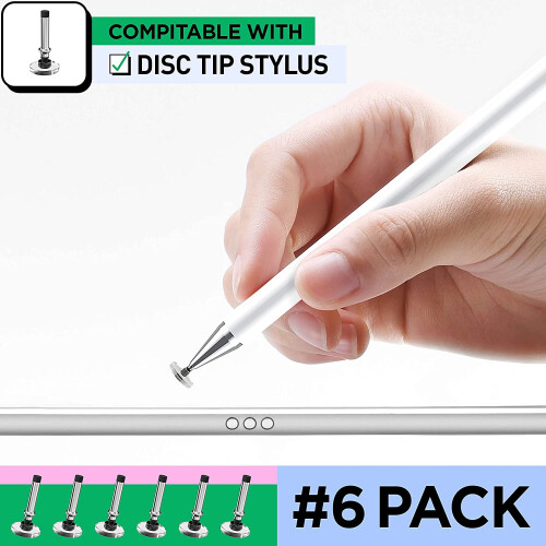 Disc Tips Replacement, Capactive Stylus Pen Disc Tip for Pen (6 Pack) 1