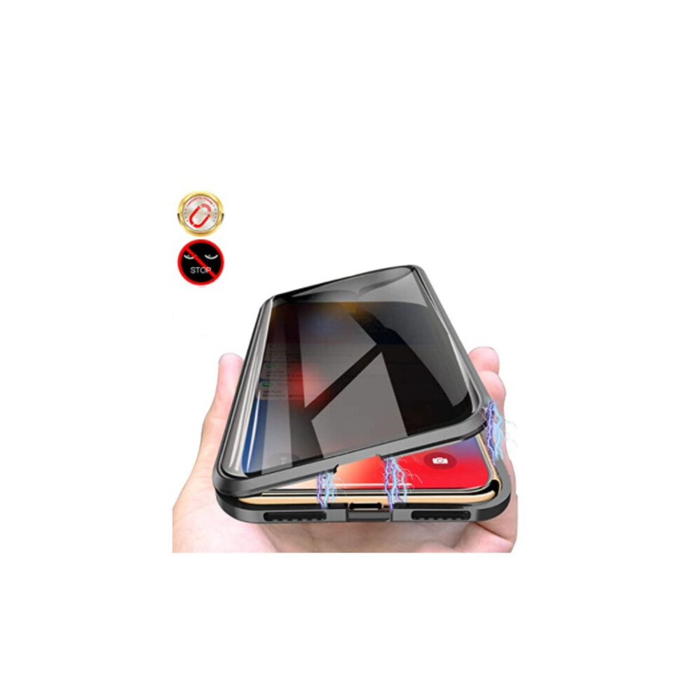 Privacy Protection Metal Case For Compatible With Iphone 14Pro Max Black 9395123260327