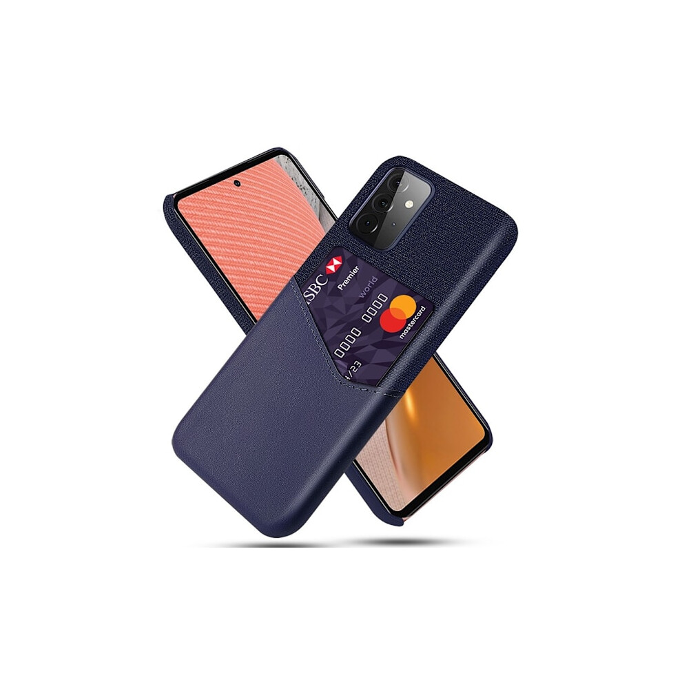 Compatible With Samsung Galaxy A72 - Ksq Cover With Card Compartment - Blue 9395123260228