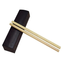 Wooden Fish Drum Solid Wood Buddhist Percussion Instrument with Cushioned Mallet for Meditation