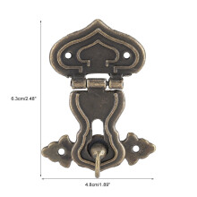 ZPSHYD 10 Packs Retro Style Cabinet Hasp Lock Latches, Bronze Tone Jewelry Case Box Lock with Screws Latch Hasp Wooden Box