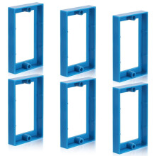 Conjunto de 6 Extensores para Caixa Elétrica, Extensores para Caixa de Tomada Simples de 1/2 Polegada, Extensores para Caixa de Junção.
