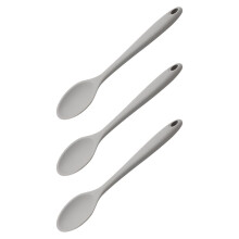3er-Set Suppenlöffel, Honiglöffel, Teelöffel, Silikon-Küchenhelfer, Mehrzwecklöffel, Silikonlöffel, Lebensmittel-Silikongel