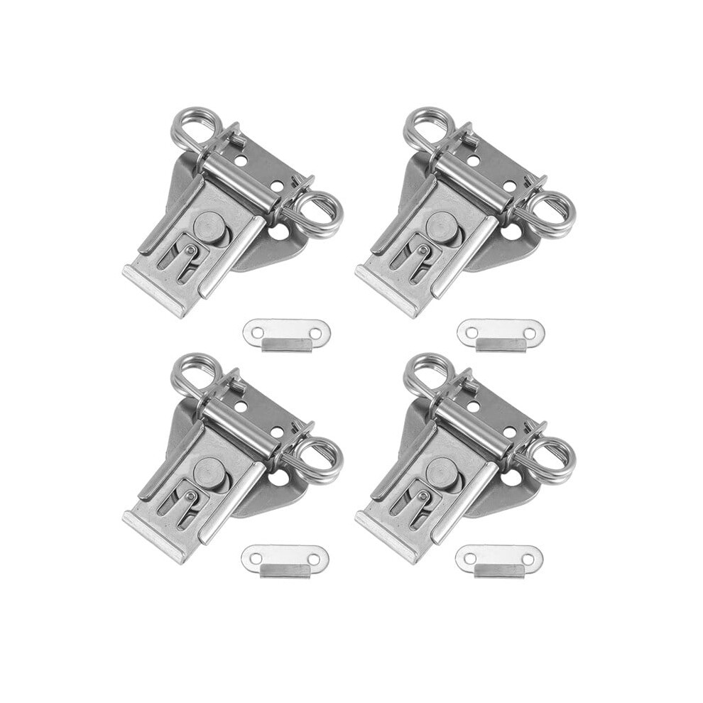 4 Pack 304 Stainless Steel Twist Latch With Keeper And Spring Butterfly Draw Latch For Case Box 9395123260822