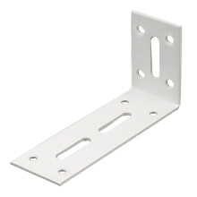 Robuste Wandhalterung aus Metall, L-förmig, verstellbare Wandstütze für Tischregale (80, 120, 180 mm), industrielles Eckregal