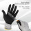 Knit Work Gloves, Textured Rubber Latex Coated, 1Pair 2