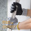 Knit Work Gloves, Textured Rubber Latex Coated, 1Pair 4