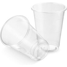 VeZee7Oz eldobható átlátszó műanyag poharak - ideális minden alkalomra - BPA- és ólommentes - 400 darabos