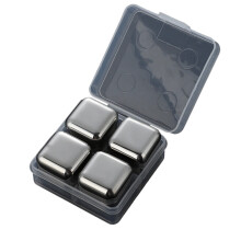 Laxiabr Ice Cubes Whiskey Stones – Reusable Stainless Steel Stones for Your Favorite Beverage – Compatible with Whiskey, Wine, and More