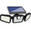 Solar bewegingssensorlampen 2000LM 74LED's, IP65 waterdicht, buitenbeveiliging 1