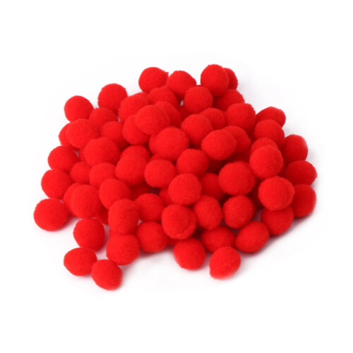 100 pompons ronds multi-usages pour loisirs créatifs et décorations DIY (neufs)