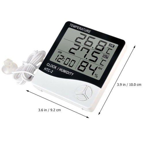 1 Tacar Teirmiméadar Uisceadáin Digiteach LCD Taisméadar Terrarium Uisce umar Éisc 1