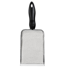 Stainless Steel Litter Sifter Fine Mesh Reptile Poop Scooper Sand Shovel Metal Scoops Cleaner for Substrate and Bedding