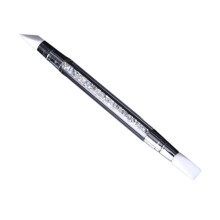 Nail Art Carving Pen Sculpture Silicone Head Acrylic Handle Salon Tool Set (Transparent)