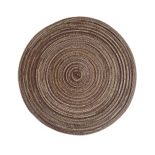 Round Woven Placemat 38cm, Insulated Tray Mat, Decorative Table Doilies for End Tables, Household Hot Mat, Wicker Chargers, compatible with table