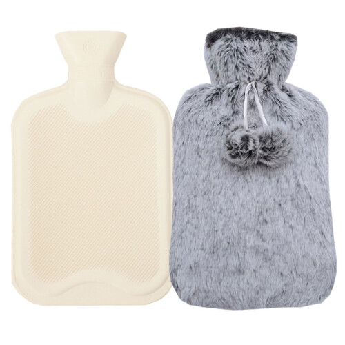 Happy date 500ml/1000ml/2000ml καουτσούκ θερμοφόρα με κάλυμμα πλεκτή, χριστουγεννιάτικη 1