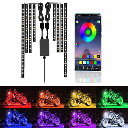 Κιτ φωτισμού LED Apmemiss για μοτοσικλέτα 12V, αυτοκίνητο, SUV, ATV, καροτσάκι γκολφ - 1
