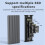 Θήκη USB C διπλού πρωτοκόλλου M2NVMe SSD Κουτί SSD PCIe 10Gbps Θήκη δίσκου SSD M.2NVMe NGFF SATA 5Gbps με 4