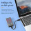 Θήκη USB C διπλού πρωτοκόλλου M2NVMe SSD Κουτί SSD PCIe 10Gbps Θήκη δίσκου SSD M.2NVMe NGFF SATA 5Gbps με 3