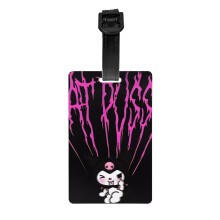 Cute Mewtwo Pokemon Luggage Tag For Suitcase Decorations Supplies Gift Women Men Boy Girl Steel Loop With Privacy Cover Id Label