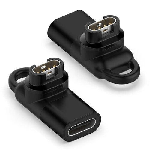Συμβατό με τον προσαρμογέα φόρτισης Garmin, αγκώνας 90 μοιρών, μαύρο