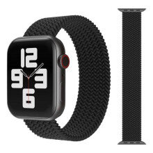 Kompatibel mit Apple Watch, mit Apple Watch kompatiblem Armband, elastisch, schwarz, 38/40/41 mm, Größe S