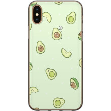Kompatibel med Apple kompatibelt med iPhone XS Max gennemsigtigt cover Happy Avocado