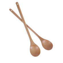 Holzlöffel Honey Cucharas Para Sopa Langgriff Rührlöffel aus Holz Kaffee Cocktail