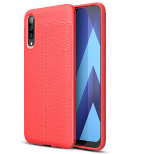 Etui - kompatibelt med Samsung Galaxy A70Rød