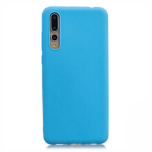 Kompatibel med Huawei P20Pro - Stilfuldt mat silikonecover fra NKOBEE blågrøn