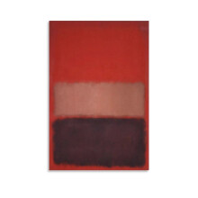 Black Ochre Red Over Red 1957 by Mark Rothko Art Poster Canvas Painting Wall Decor 8x12 inch (20x30cm)