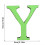 Winysin26Letters DIY3D Αυτοκόλλητα τοίχου με ακρυλικό καθρέφτη, διακόσμηση σπιτιού, 3
