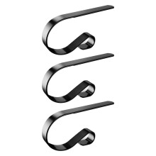 Kayannuo 3-teiliger Weihnachtsstrumpfhalter aus Metall mit Kaminhaken, kompatibel mit Weihnachtsdekoration, Decken, Socken und Ornamenten