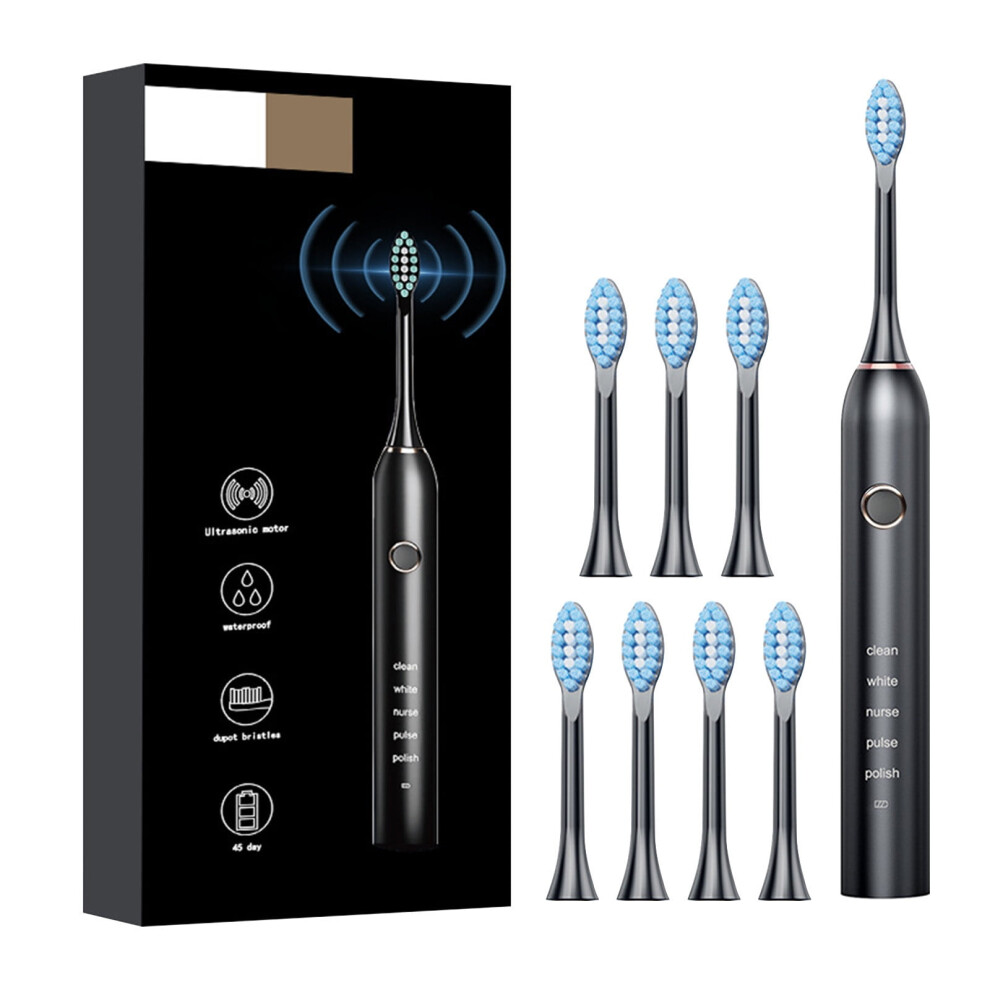 Yonrjhukm Electric Toothbrush for Adults with 8 Brush Heads Toothbrush Rechargeable 2.5 Hours Charge for 120 Days Use