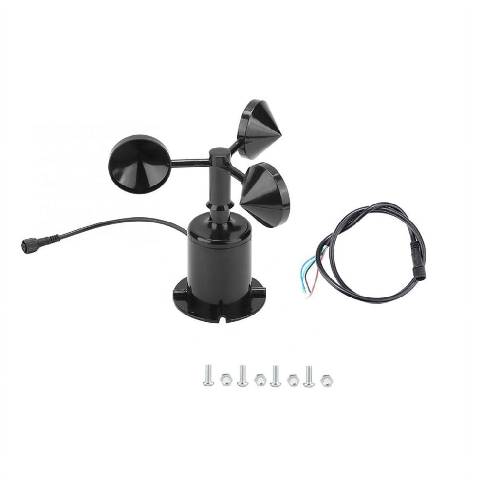 0-70M/S Wind Speed Sensor Environment Signal Output Pulse Type Three Cups Wind Speed Sensor Anemometer Dc5-30V 9395123462998