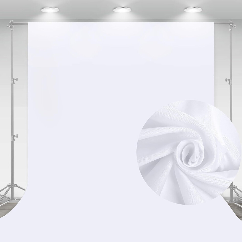 10 X 7 Ft Backdrop Background For Photography, Professional Pure Screen For Photoshoot, High Density White 9395123463469