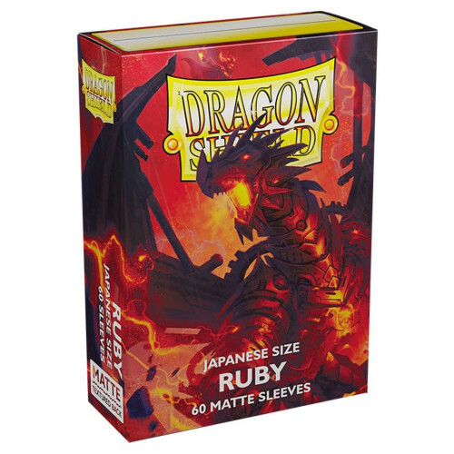 10-pack Dragon Shield Matte Mini Japansk Ruby 60ct Kortfodral Displayfodral 1