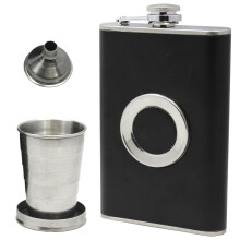 8oz ficka i rostfritt stål höftkolv tratt whisky vin sprit dricker alkohol