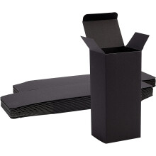 14 boîtes cadeaux noires rectangulaires de 16,5 x 6,5 x 7,5 cm avec couvercles, idéales pour emballer lunettes de soleil et lunettes de vue.