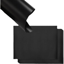 Oven Liner for Bottom of Oven, Non-Stick Reusable Set for Toaster Ovens, Grills, Floor Protectors, 2-Piece with Cutting Strips, Black